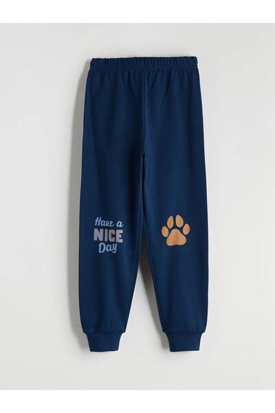 LC Waikiki LCW Baskılı Erkek Çocuk Sweatshirt Ve Eşofman Alt 2'li (W5)