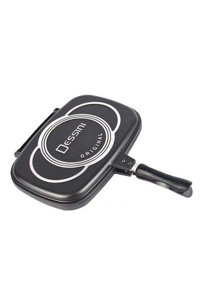 Dessini Double Side Granite Grill Pan Black 40cm