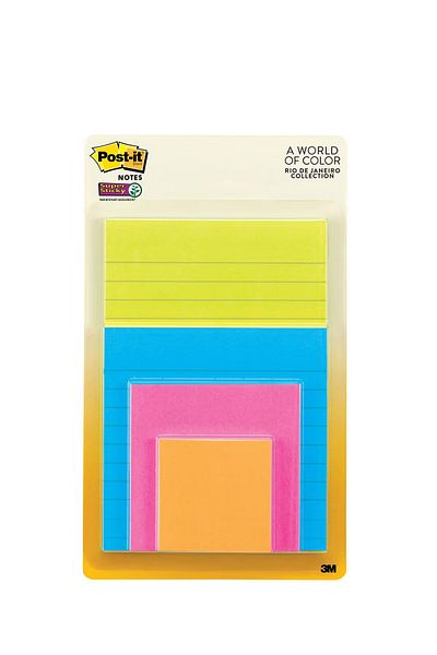 3M Post-it Super Sticky Trendy Self Stick Notes – 3" X 3"