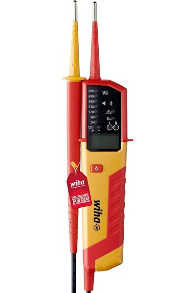 wiha Voltage Tester SB 255-15, 12V-1,000V AC, CAT 4, Red (WIH-44319)