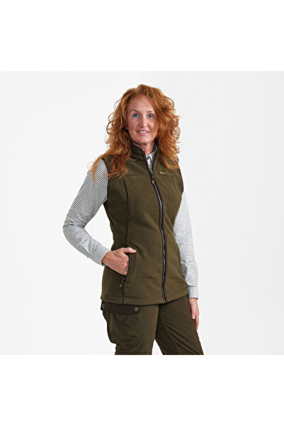 Deerhunter Women's Vest Eagle Fleece, Tarmac Green
