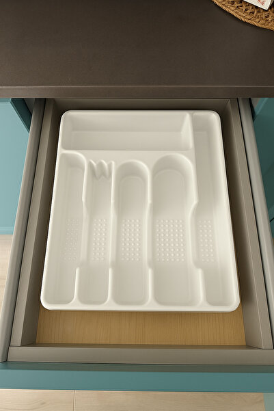 NY HOME Drawer Cutlery Holder 6 Compartments White
