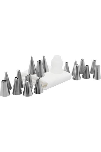 cc bin shihon Cake Decorating Tools Set - 19 Pieces | Pastry Decorating Bag | Cake Decoration Tips Kit