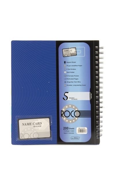 Roco University Notebook – 22.5 x 26.5 cm, 200 Sheets
