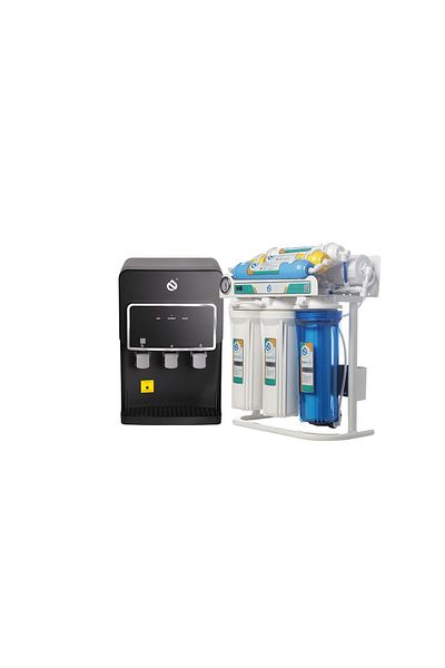 NAQA ALNABEA 7-stage water filter with classic black cooler