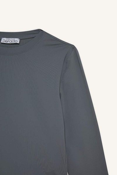 DeFacto New Season Fitted Crew Neck Long Sleeve T-Shirt
