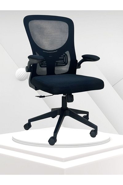 TSUMAB Ergonomic Office Chair with Adjustable Armrests – Black