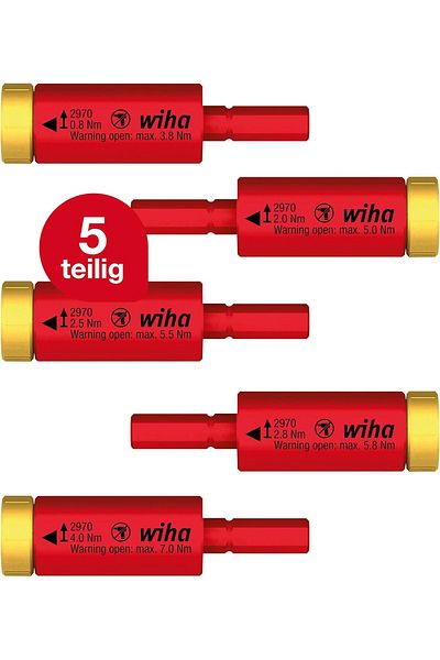 wiha Easy Torque S5 Electric Adapter, Red/Yellow (29701S5)