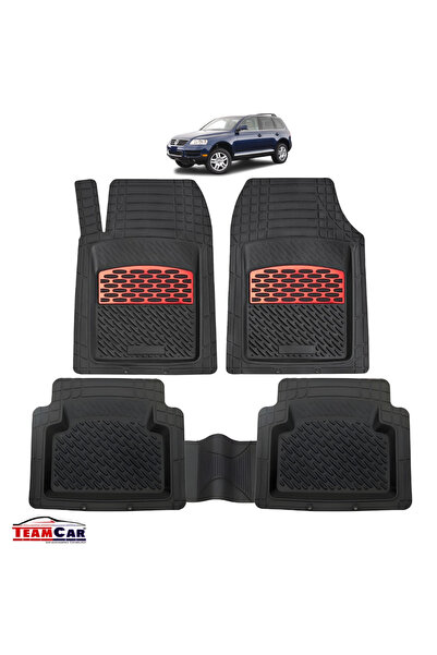 TEAMCAR Συμβατά πατάκια αυτοκινήτου τύπου Tray για Volkswagen Touareg (200220...