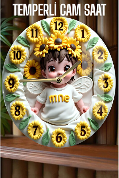 kutuTR ساعة غونيبكان للأطفال من الزجاج المقوى ثلاثي الأبعاد - 33 سم CSDW258
