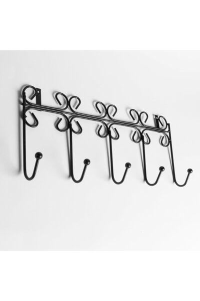 mastergold Wall Hanger with Decorative Design | Coat and Clothes Holder with Hooks | Heavy-Duty Aluminum Organi