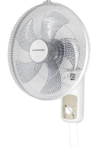 Olsenmark 16-inch Wall Fan from Olsenmark, White, Model OMF 1701