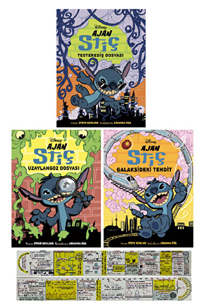 Beta Kitap Disney Ajan Stiç 3 Kitap Set + Mat. Öğreten Cetvel