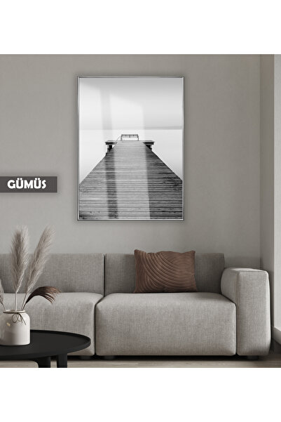 Harikabirev HARİKABİREV | MODEL DE SCHIETĂ DE LEMN NEGRU&ALB | TABLA DE STICLA TEMPLATA CU CADRU, SIMPLE, VERTICALA