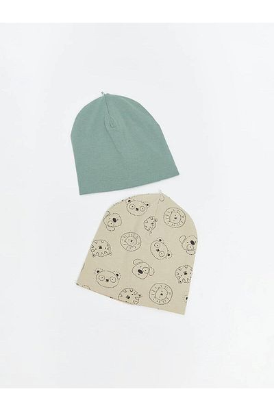 LC Waikiki Lcw Printed Baby Boy Beanie 2 Pack (W5)
