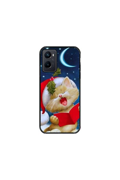 Atlas Προσωποποιημένη θήκη OPPO A96, Christmas Cat, πολύχρωμη, S1D1M0048