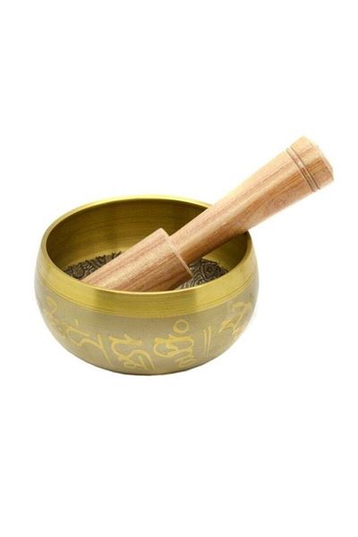 OEM Singing Tibetan Bowl, Handmade in India, 10cm, Includes Wooden Mallet