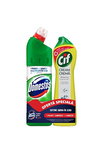 Domestos Cleaning Package Pine 750 ml + Cif Lemon 500 ml