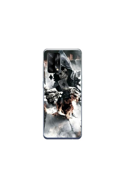 Atlas Husa personalizata pentru OPPO A74, Skeleton Cards, S1D1M0301