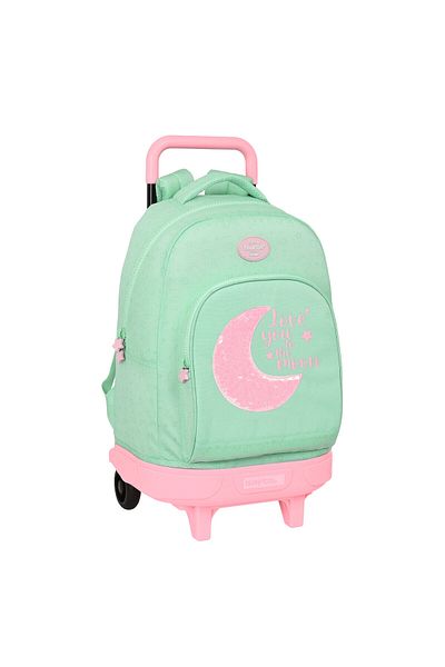 Blackfit8 School Rucksack with Wheels Moon Green 33 x 45 x 22 cm