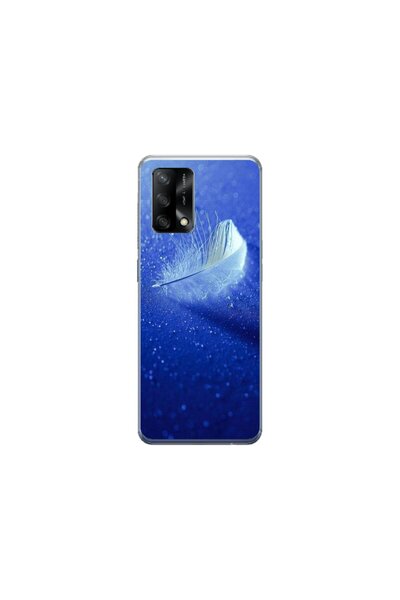 Atlas Husa personalizata si Folie de Silicon OPPO A74, Pana, multicolor, S1D1...