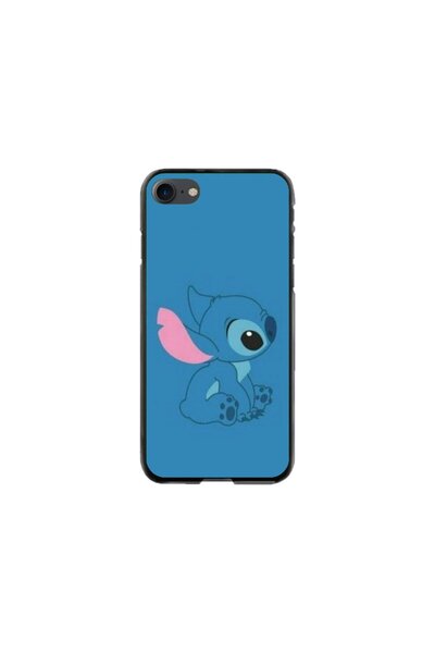 Atlas Husa personalizata si Folie de Silicon Apple iPhone 7, Blue Stich, mult...