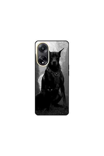 Atlas Husa personalizata si Folie de Silicon pentru OPPO A58, Doberman, S1D1M...