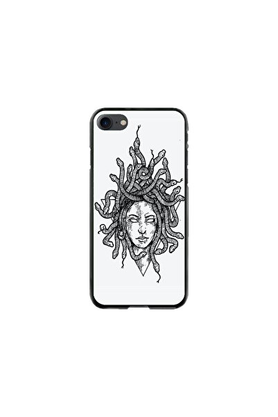 Atlas Husa personalizata si Folie de Silicon Apple iPhone 7, Medusa #2, multi...