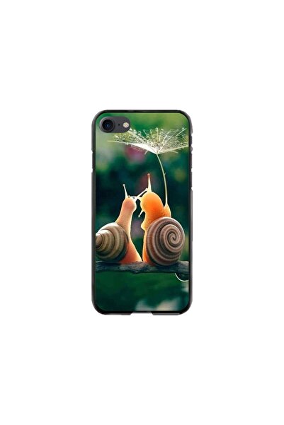 Atlas Husa personalizata si Folie de Silicon pentru Apple iPhone 7, Snail, S1...