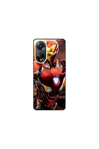 Atlas Husa personalizata si Folie de Silicon OPPO A17, Iron Man #1, multicolo...