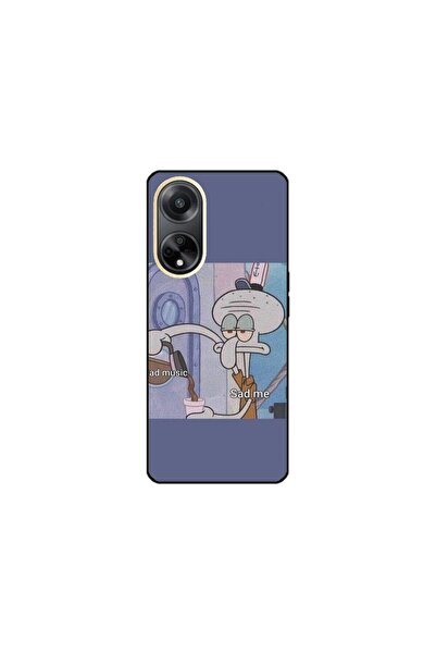 Atlas Husa personalizata si Folie de Silicon OPPO A17, Squidward #1, multicol...
