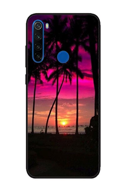 Atlas Husa personalizata si Folie de Silicon Xiaomi Redmi Note 8, Beach View ...