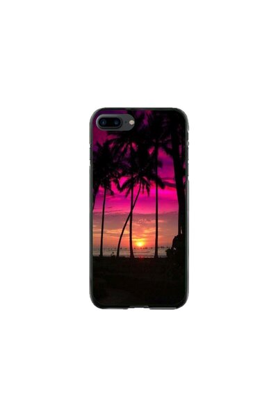Atlas Персонализиран калъф и силиконов филм за Apple iPhone 8 Plus, Beach Vie...