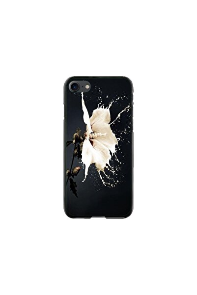 Atlas Husa personalizata si Folie de Silicon Apple iPhone SE 2020, Jasmine, m...