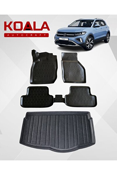 KoalaOtoTekstil Volkswagen T-Cross (2022-SONRASI) Ile Uyumlu-Araca Özel Paspa...