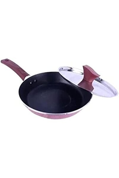 cc bin shihon Mondial Stainless Steel Frying Pan 26cm with Lid and Heat-Resistant Long Handle
