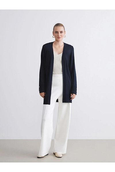 LC Waikiki Lcwaikiki Shawl Collar Women's Knitwear Cardigan (W5)
