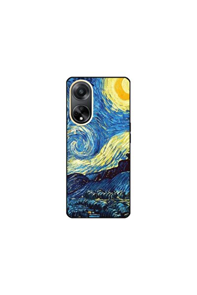 Atlas Husa personalizata si Folie de Silicon OPPO A17, Van Gogh, multicolor, ...