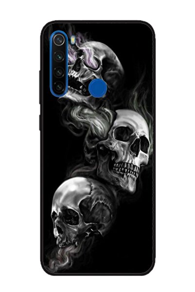 Atlas Husa personalizata si Folie de Silicon Xiaomi Redmi Note 8T, Skulls, multicolor, S1D1M0032