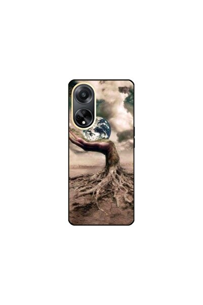 Atlas Husa personalizata si Folie de Silicon OPPO A17, Abstract #4, multicolo...