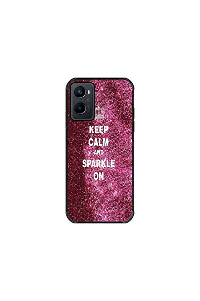 Atlas Husa personalizata OPPO A76, Keep Calm and Sparkle On, multicolor, S1D1...