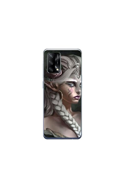 Atlas Husa personalizata si Folie de Silicon OPPO A74, Alien Queen, multicolo...