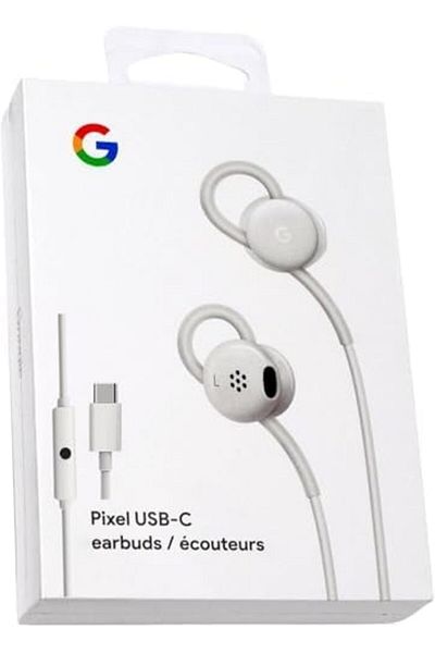 Google Earbuds Wired Headset USB-C, Comfortable Fit, Inline Controls, Compatible with Type-C Phones