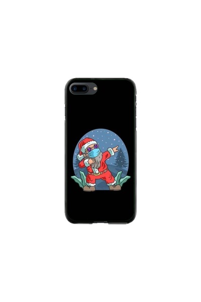 Atlas Husa personalizata si Folie de Silicon pentru Apple iPhone 7 Plus, Sant...