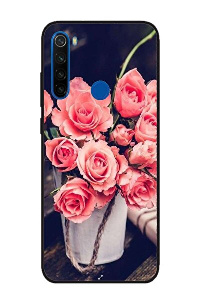 Atlas Husa personalizata si Folie de Silicon Xiaomi Redmi Note 8T, Flowers #2...