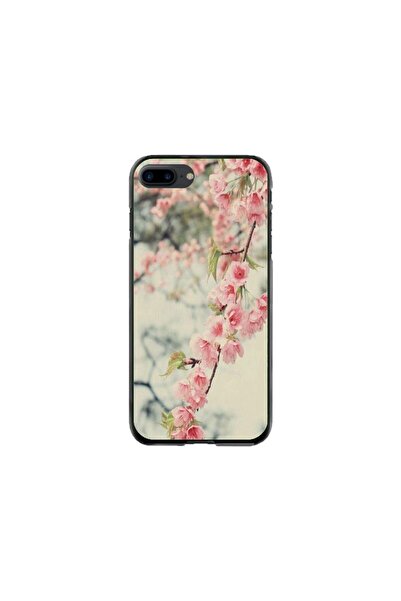 Atlas Husa personalizata si Folie de Silicon Apple iPhone 7 Plus, Flowers #18...
