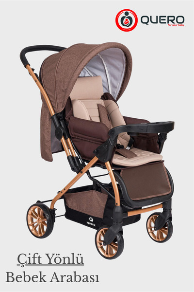 Quero Çift Yönlü Bebek Arabası, Geniş Bebek Arabası, Kolay Taşınabilir, Kolay...