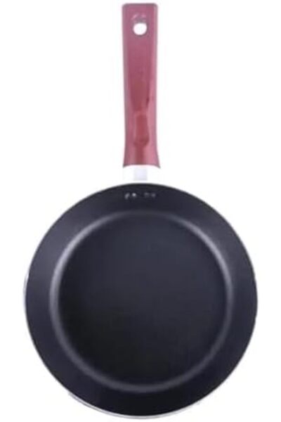 cc bin shihon Deep Frypan 22cm with Long Heat-Resistant Handle by Bin Shihon - Abu Omar, Black, Aluminum