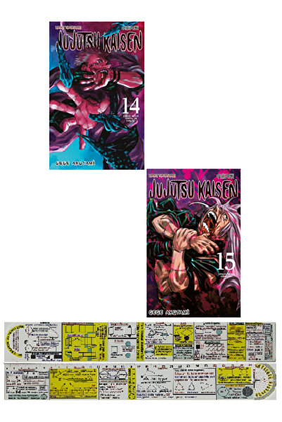 Gerekli Şeyler Yayıncılık Jujutsu Kaisen 14-15. Ciltler Manga Seti + Mat. Öğr...