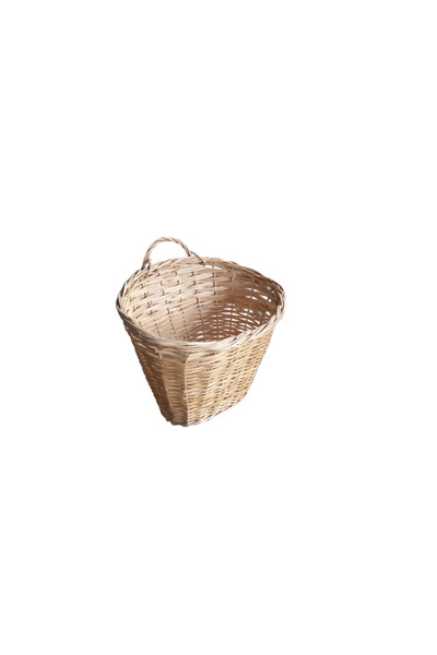 Bahat Handmade Wicker Willow Door Basket Newspaper Holder Mailbox Breadbasket